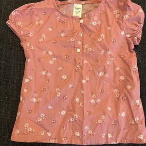 OshKosh B'gosh Pink Floral Kids Blouse